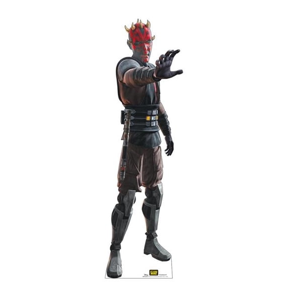 76 x 22 in. Darth Maul Cardboard Cutout, Clone Wars - Season 7