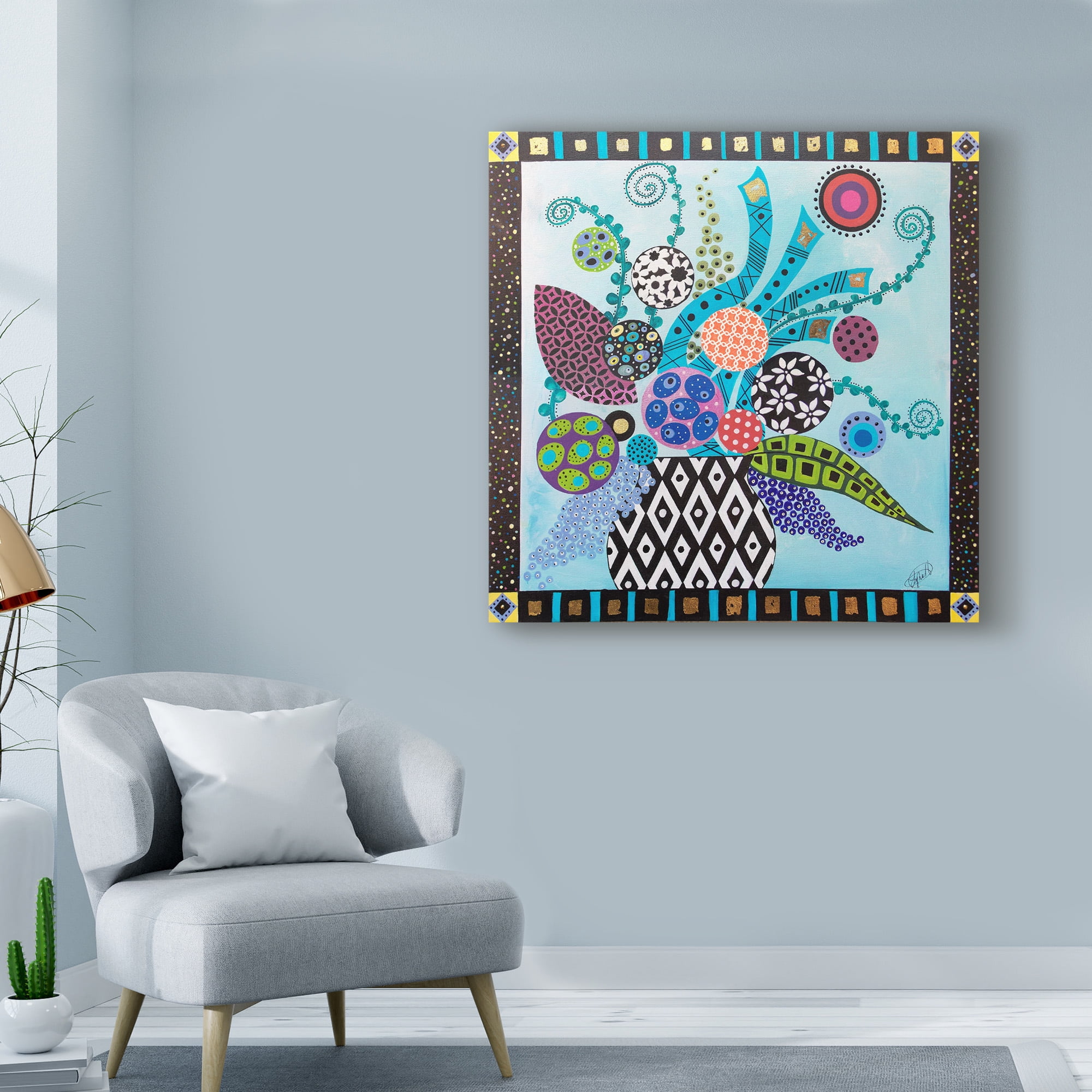 Trademark Fine Art 'Full Bloom In Color' Canvas Art by Lynn Hughes