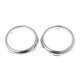 thumbnail image 1 of 2025 Latest Model Pair ABS Chrome Front Fog Light Lamp Cover Trim, 1 of 5
