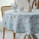 thumbnail image 1 of Mantel Redondo Pastoral - 60 Pulgadas De Diámetro. - Mantel De Tela De Lino - Mantel Lavable Con Resistente Al Polvo Y A Las Arrugas Para Restaurante, Picnic, Comedor Interior Y Exterior, Floral (Azul, 1 of 5