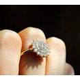 thumbnail image 3 of Lakshya jewel LLC Double Halo Women's Engagement Ring 14K Yellow Gold Plated Round Cut Cubic Zirconia, 3 of 6