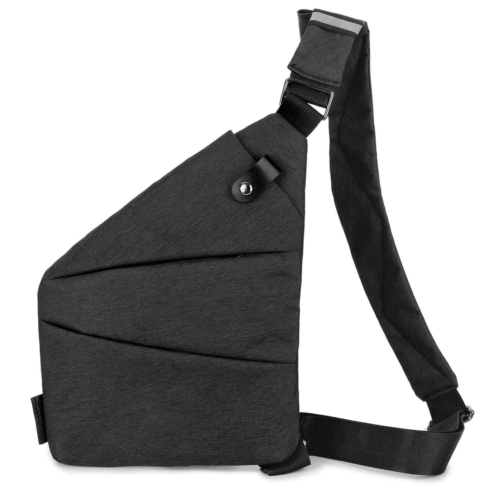 Sling Pack Slim Crossbody Lightweight Casual Chest Bag for Outdoor Sport Travel Hiking Black Walmart