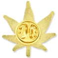 thumbnail image 2 of PinMart's Green Pot Leaf Marijuana Cannabis Enamel Lapel Pin, 2 of 3