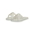 thumbnail image 5 of Women's Ring Shaped Rhinestone Encrusted Square Toe Jelly Sandal 20587, 5 of 6