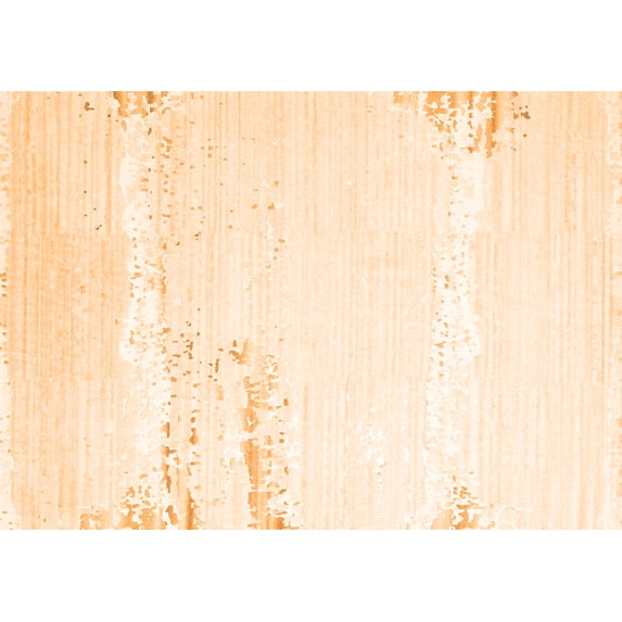 Ahgly Company Indoor Rectangle Solid Orange Modern Area Rugs, 7' x 10'