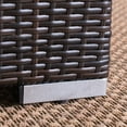 thumbnail image 6 of Outdoor 5 Seater Wicker Sectional Sofa Set with Cushions, Multibrown,Beige, 6 of 6