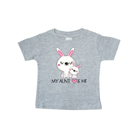 

Inktastic My Aunt Loves Me- bunny family Gift Baby Boy or Baby Girl T-Shirt