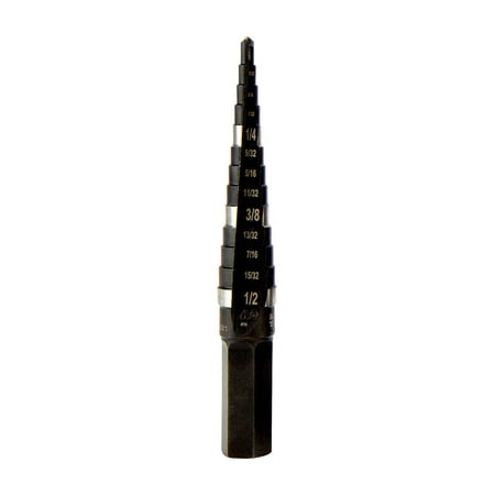 

Klein Tools High Speed Steel Double Flute Step Drill Bit 1 pc.