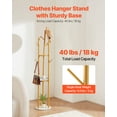 thumbnail image 2 of VEVOR Coat Rack Freestanding Coat Rack Stand with Quartz Stone Base & 9 Hooks, 2 of 9