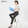 thumbnail image 7 of Pro X Gear Womens Golf Pants with Pockets 4-Way Stretch Lightweight Quick Dry Casual Pants Work Athletic Travel UPF 50+ Grey XX-Large, 7 of 7