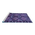 thumbnail image 2 of Ahgly Company Machine Washable Indoor Round Persian Blue Traditional Area Rugs, 6' Round, 2 of 4