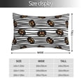 thumbnail image 2 of Pofeuu Haloween Pumpkins Print Polyester Microfiber Plush Pillowcases, Super Soft and Cozy Pillow Case Covers with Envelop Closure（Pillow core not included）-14"x20", 2 of 6