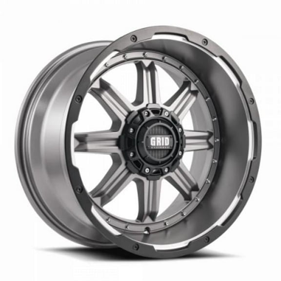 Grid Wheels 118952A187 18 x 9 in. Steel Wheel Rim, Matte Anthracite