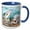 Blue/White, variant on 3drose, Greenback Cutthroat Trout, 11oz Two-tone Red Mug