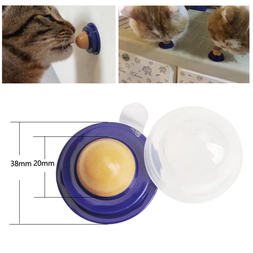 Creative Cat Snacks Catnip Sugar Candy Licking Solid Nutrition Energy Ball Toys 