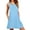 Light Blue, variant on MLANM Women Summer Casual Swing T Shirt Dresses Beach Cover Up Loose Dress with Pockets, L Mix Blue