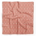 thumbnail image 1 of Bimba Orange Flamingo & Moroccan Damask Pure Silk Printed Head Bandanas Summer Neck Wrap Scarf 40 x 80 Inches, 1 of 6