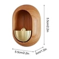 thumbnail image 3 of Ganfancp Timbre de Latón de Madera Maciza de Dopamina Material de Latón Absorbente Magnético Coche Regalo Decoración Colgante Nevera Accesorios Artesanía Rebajas Hoy Liquidación 1X Campanas de Viento, 3 of 7