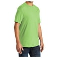 thumbnail image 4 of Mens Core Blend Cotton/Polyester Tee Shirt Lime S, 4 of 6