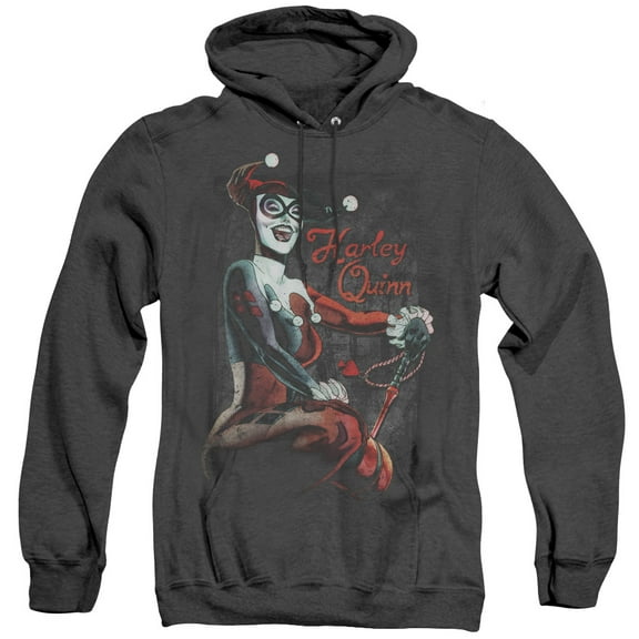 Batman Laugh It Up Adult Heather Hoodie Sweatshirt Black