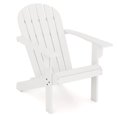 thumbnail image 1 of Costway Patio Adirondack Chair with Inclined Seat High Backrest & Wide Armrests White, 1 of 8