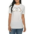 thumbnail image 3 of Big Size Cartoon Love Hands Graphic Design Deluxe Jersey T-Shirt - White XL, 3 of 4