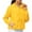 Yellow, variant on LYXSSBYX Sweatshirts for Women Loose Fit Women's Fashion T-shirt Long Sleeve Blouse Round Neck Casual Tops Sweatshirt