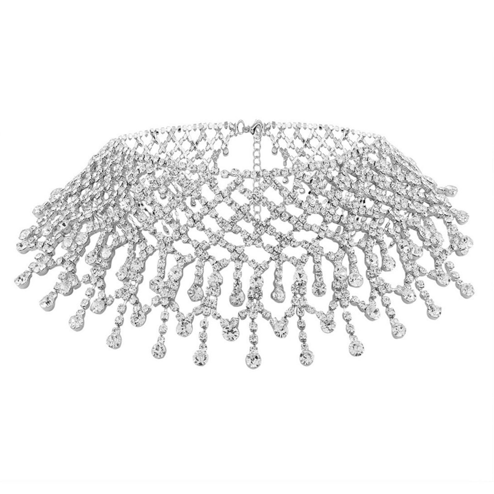 WYBAXZ Custom Picture Necklaces for Women Diamond Encrusted Tassel Necklace  Female Retro Fashion Design Water Drop Pendant Collarbone Chain