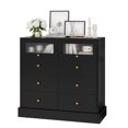 Homfa 8 Drawer Double Dresser for Bedroom, Wood Chest of Drawers