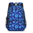 thumbnail image 2 of Paisley and Floral Blue Pattern Cute School Backpack Bag with Padded Back and Adjustable Shoulder Straps 16.9 X 12.6 X 5.9 Inches, 2 of 5