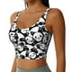 thumbnail image 2 of Balery Seamless Pattern Cute Panda Sujetadores deportivos con espalda cruzada para mujer, acolchados, sin costuras, de alto impacto, ideales para yoga, gimnasio, entrenamiento y fitness.-Small, 2 of 8
