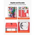 thumbnail image 4 of VEVOR Gumball Machine for Kids, 25" Height Home Vending Machine, PS Bouncy Balls Dispenser, Hold 230 Capsule Toys, Rectangle Bubble Gum Machine for Game Stores, Coin Operated Gumball Bank, Red, 4 of 9