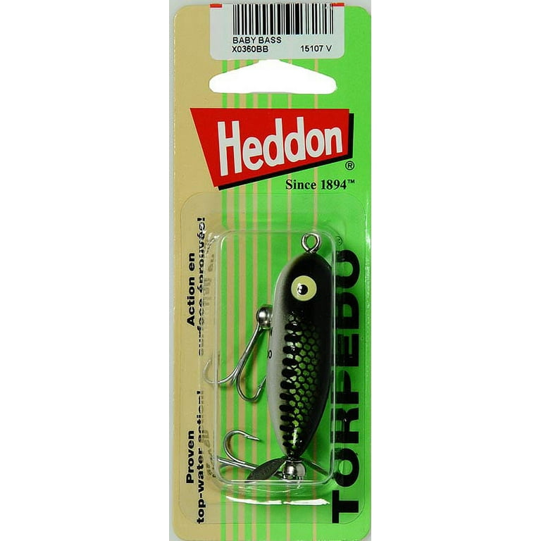 Heddon Tiny Torpedo Topwater Baby Bass 1 7/8 1/4 oz. 