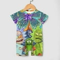 thumbnail image 4 of Rick And Morty Baby Romper Short Sleeve Bodysuits Soft Rompers Summer Clothes One-Piece Jumpsuits Outfits 3-6M, 4 of 8