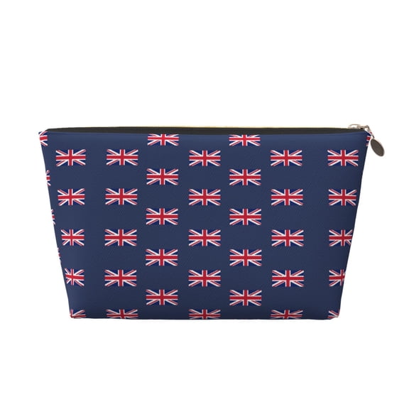 Uk Flag Union Jack Travel Handbag Leather Purse Organizer Tidy Bag Purse Toiletry Clutch For Women