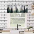 thumbnail image 5 of Forest Valance Curtains Nature Green Misty Forest Tree Art Printed Rod Pocket Curtain Valance for Kitchen Bedroom Living Room Decor 1 Panel W54xL18 Inch, 5 of 6
