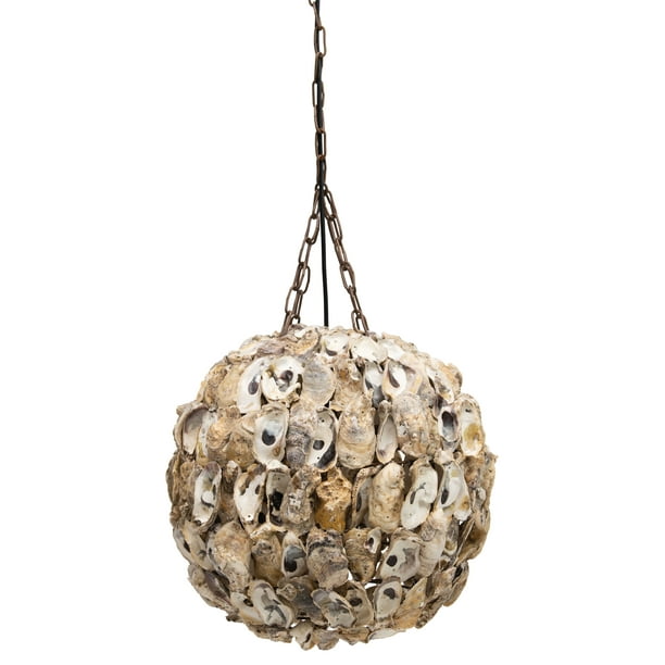 Creative Co Op Round Oyster S, Creative Co Op Oyster Chandeliers