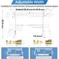 thumbnail image 3 of NestE-Over The Sink Dish Drying Rack - Adjustable Dish Rack for Kitchen Counter, Metal (White), 3 of 17
