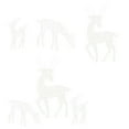 thumbnail image 6 of JUNWELL 2023 Reindeer Family Lighted 2D Deer Christmas Decor With Led Lights MINI Elk Light Up Bucks Doe Fawn Outdoor Yard Garden Decor Need To Assemble, 6 of 11