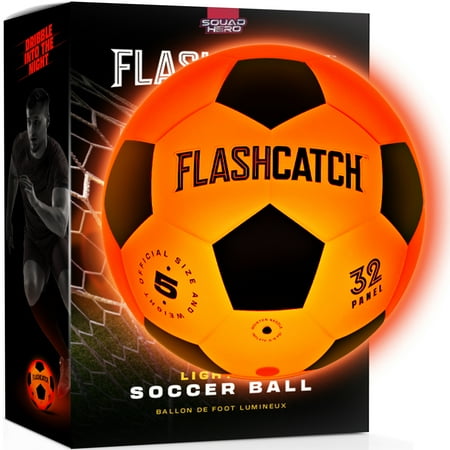 Light Up Soccer Ball - Glow in the Dark - NO 5