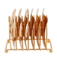 thumbnail image 1 of Posavasos de metal con soportePosavasos de metal brillante Posavasos de café dorados simples Juego de posavasos de café Rendimiento de alta gama Jadeshay A, 1 of 8