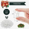 thumbnail image 5 of Christmas 2.4 cmx 1.5 cmLight Plastic Hardware Clips, 200 count, 5 of 8