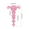 thumbnail image 2 of Uxcell 3.5 Inch Door Tee Hinge, 8Pack T-strap Hinges Retro Decorative Hinge, Pink, 2 of 6