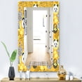 thumbnail image 3 of DESIGN ART Designart 'Yellow Moods 12' Bohemian and Eclectic Mirror - Modern Printed Wall Mirror 23.7 in. wide x 31.5 in. high, 3 of 5