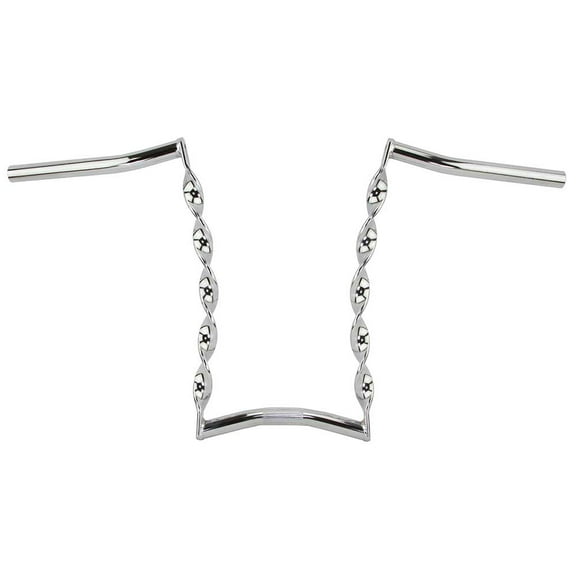 Bike Vintage Lowrider Curved Flat Twisted Handlebar 15 25.4mm C