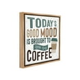 thumbnail image 4 of Stupell Industries Good Mood By Coffee Food & Beverage Painting Brown Floater Framed Canvas Art Print Wall Art, 18 x 18, 4 of 10