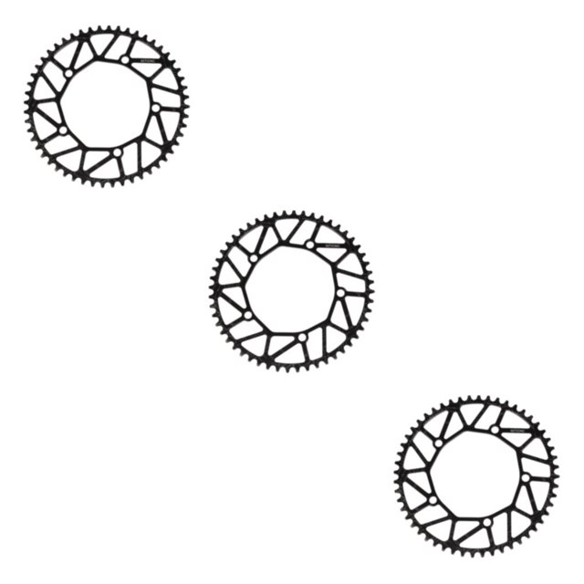 Youkk Alloy Crank set - Durable Precise Fit Smooth Operation - Guaranteed Compatibility Bicycles Crank 52T black 3Set
