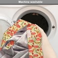 thumbnail image 6 of Tea Party Dog Crate Cover, Traditional Polka Dots with Teapot and Cups on Floral Composition Background, Easy to Use Pet Kennel Cover for Medium Large Dogs, 35" x 23" x 27", Multicolor, by Ambesonne, 6 of 6