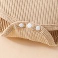 thumbnail image 6 of HCNTES Baby Girl Winter Clothes Baby Girl Clothes Fall Winter Outfit Long Sleeve Ruffle Solid Romper Plaid Bear Suspender Skirt Bow Headband 3 Pcs Set, 6 of 7