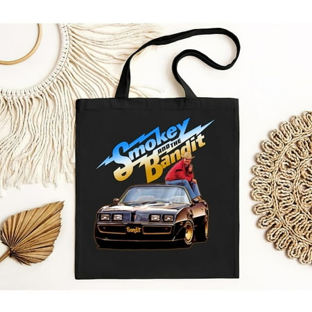 vintage Smokey And The Bandit Movie Men s Black Tote Bag S--TH4872